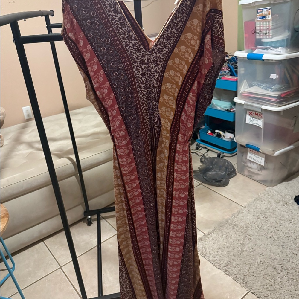 Elegant Multicolor Maxi Dress
